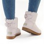 UGG® Womens Suede Bow Mini Boots Seashell Pink