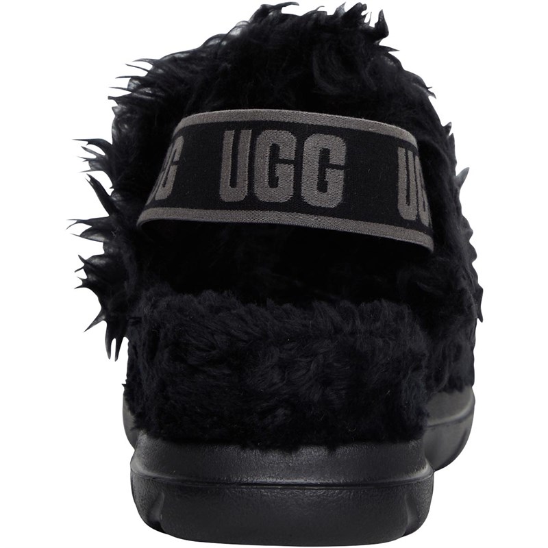 UGG® Womens Fluff Sugar Sandals Black