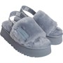 UGG® Womens Disco Slide Slippers Ash Fog