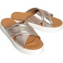 UGG® Womens Zayne Crossband Sandals Rose Gold Metallic