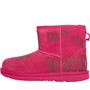 UGG Girls Classic Mini Scatter Graphic Classic Boots Radish
