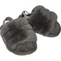UGG® Infant Girls Fluff Yeah Slide Slippers Charcoal
