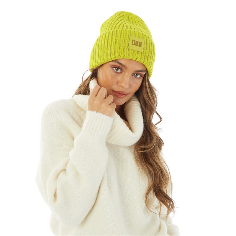 UGG® Womens Chunky Rib Beanie Relish