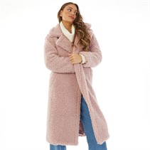 UGG® Womens Gertrude Teddy Coat Clay Pink