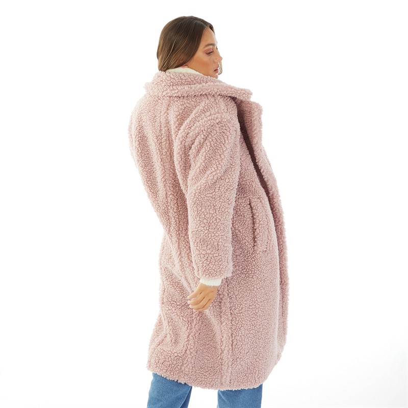 UGG® Womens Gertrude Teddy Coat Clay Pink