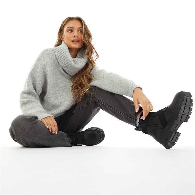 UGG® Womens Lylah Roll Neck Jumper Grey Heather