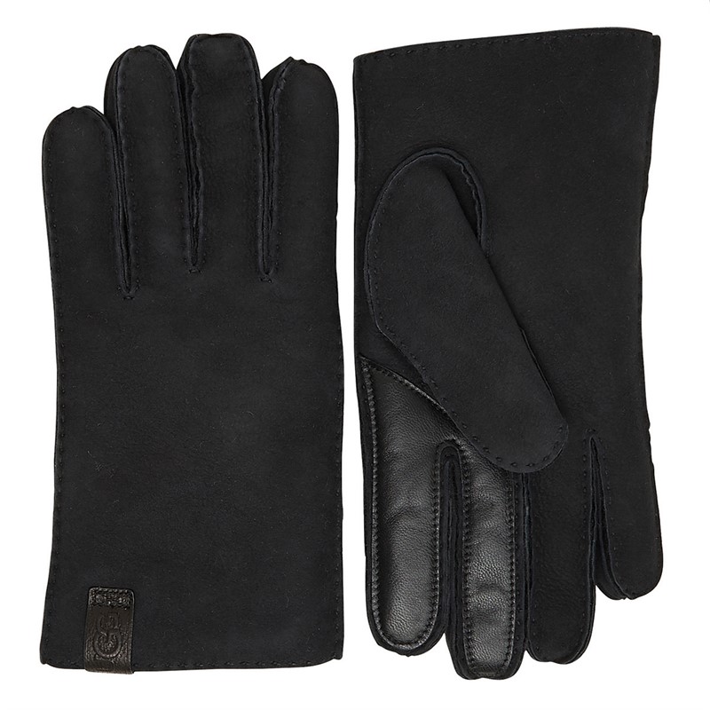 UGG® Mens Whipstitch Sheepskin Gloves Black