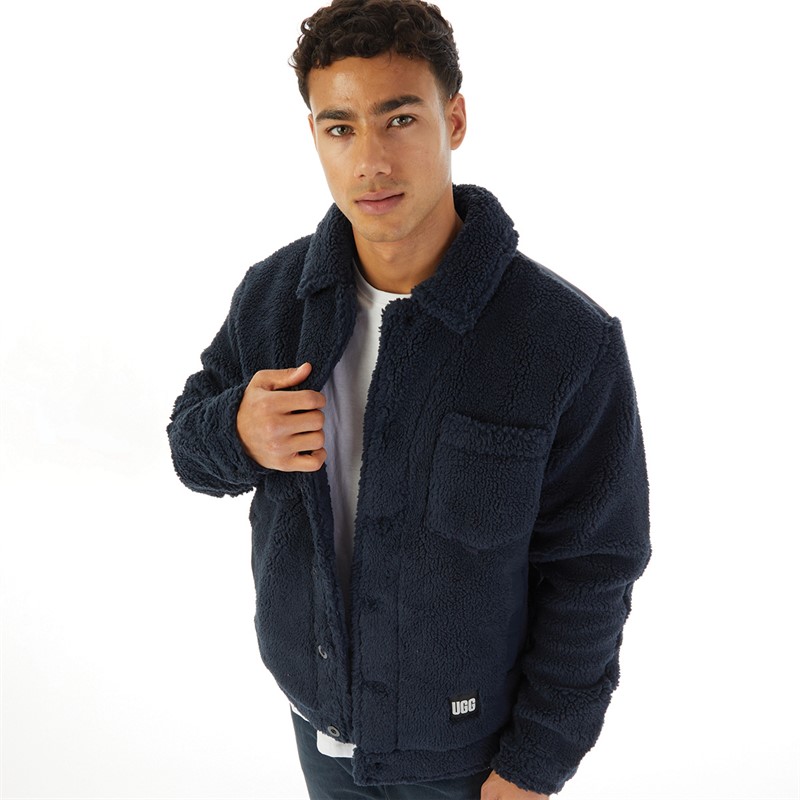 UGG® Mens Janson Sherpa Trucker Jacket Onyx