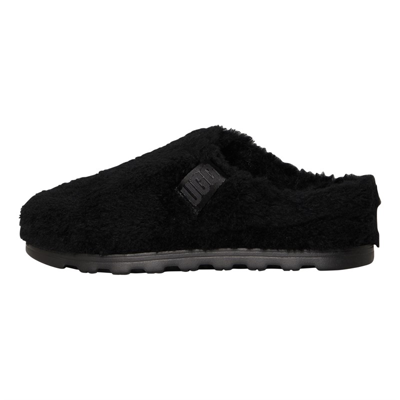 UGG® Mens Fluff Off Slippers Black