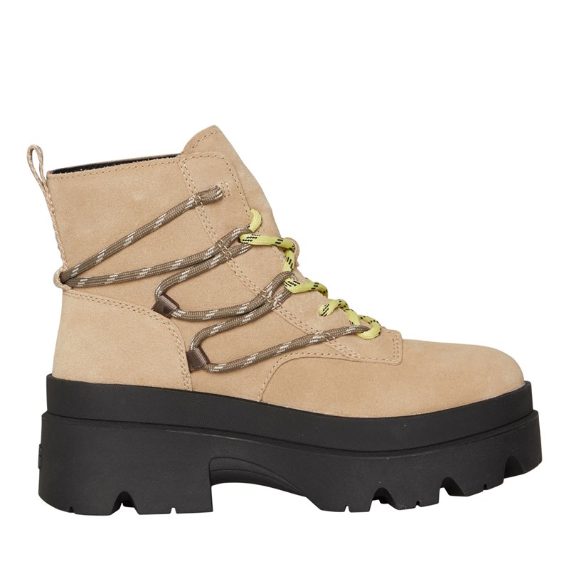 UGG® Womens Brisbane Lace Up Boots Mustard Seed