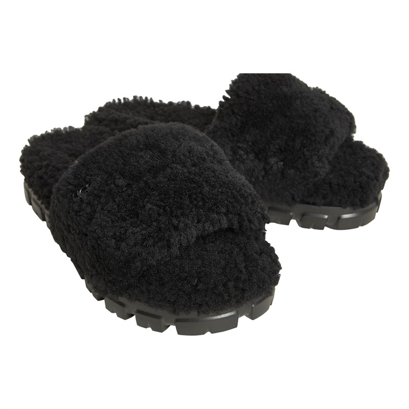 UGG® Womens Cozetta Curly Slippers Black