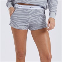 UGG® Womens Albin Print Shorts Cloudy Grey Zebra