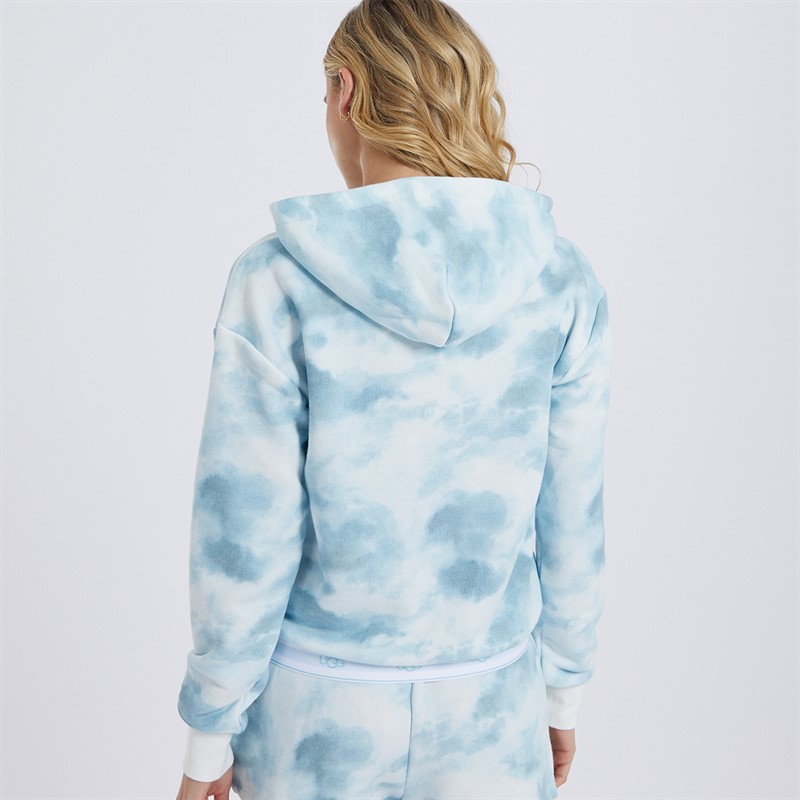 UGG® Womens Lawna Print Hoodie Blue Tie Dye