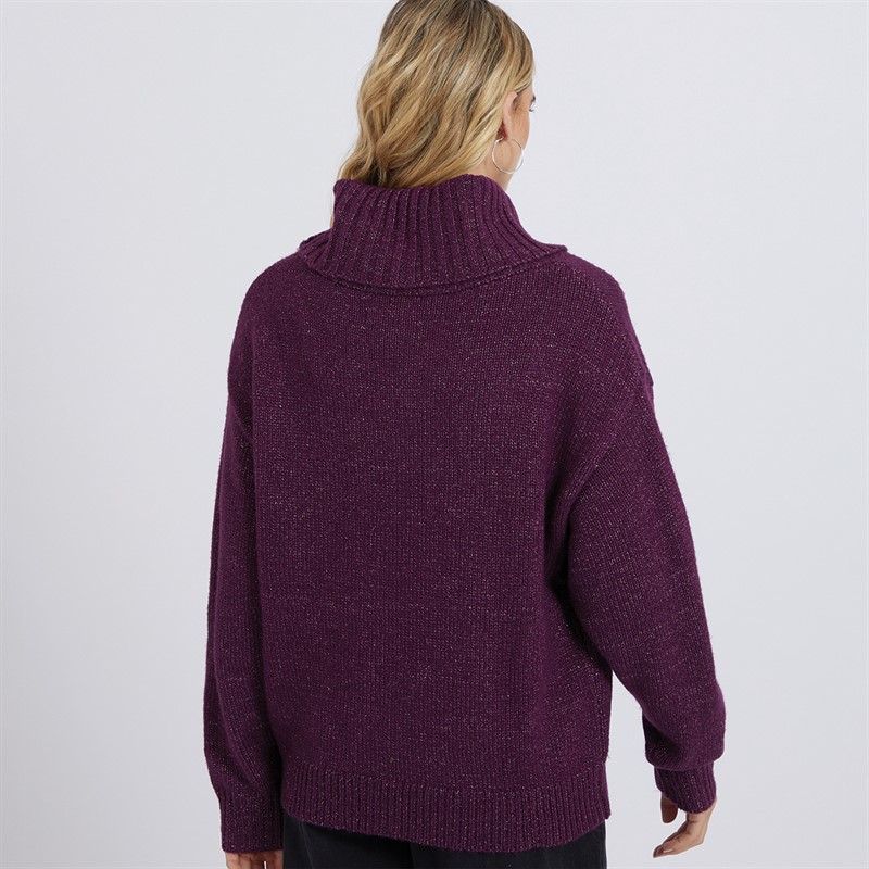 UGG® Womens Lylah Roll Neck Jumper Deep Plum