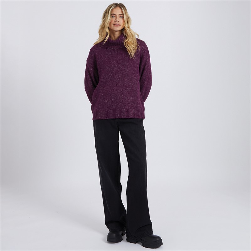 UGG® Womens Lylah Roll Neck Jumper Deep Plum