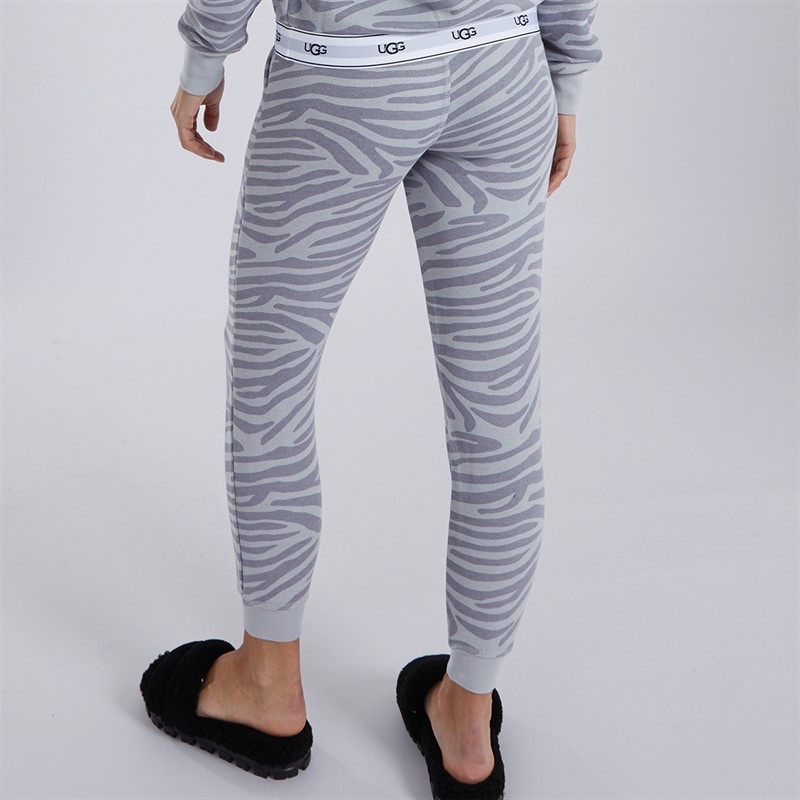 UGG® Womens Cathy Print Joggers Cloudy Grey Zebra