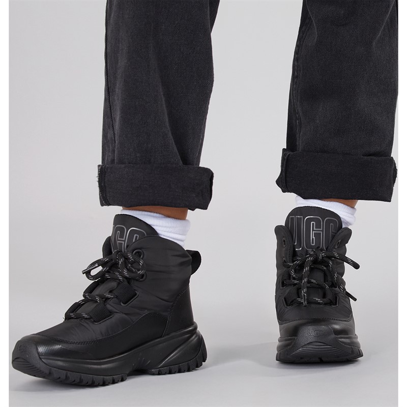 UGG® Womens Yose Puffer Lace Boots Black