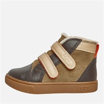 UGG® Infant Rennon II Double Strap Shoes Antilope/Mustard Seed/Warm Red