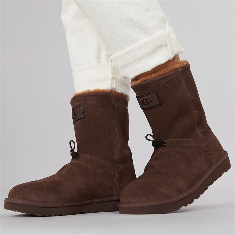 UGG® Womens Classic Short Toggler Boots Burnt Cedar
