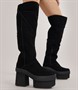 UGG® Womens New Heights Platform Xtra Knee High Boots Black
