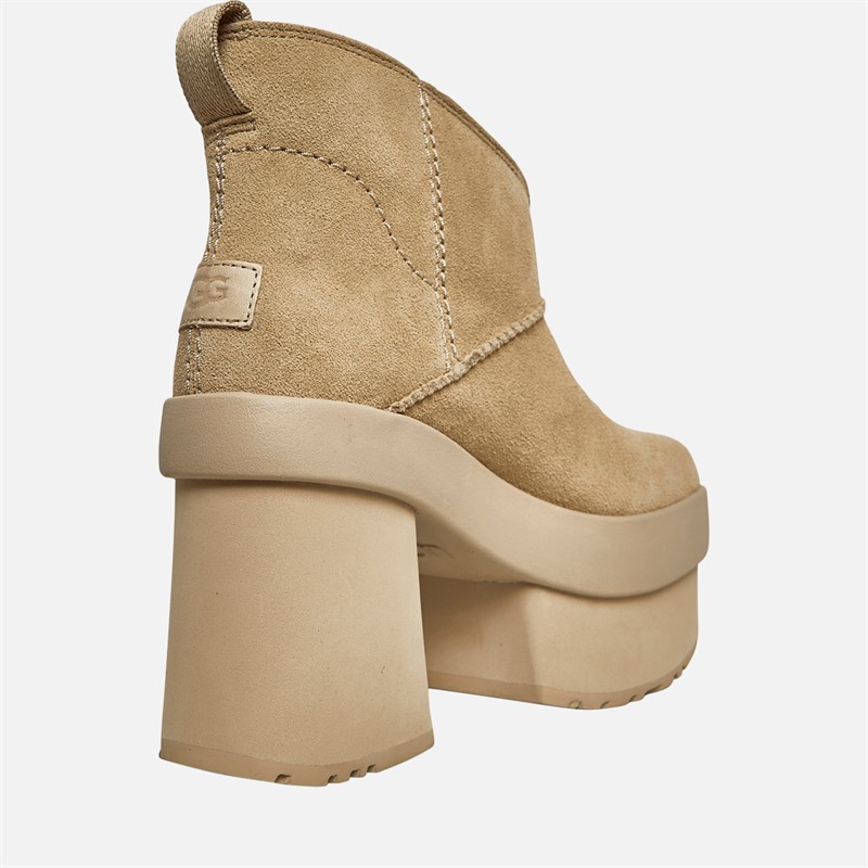 UGG® Womens New Height Platform Mini Boots Mustard Seed