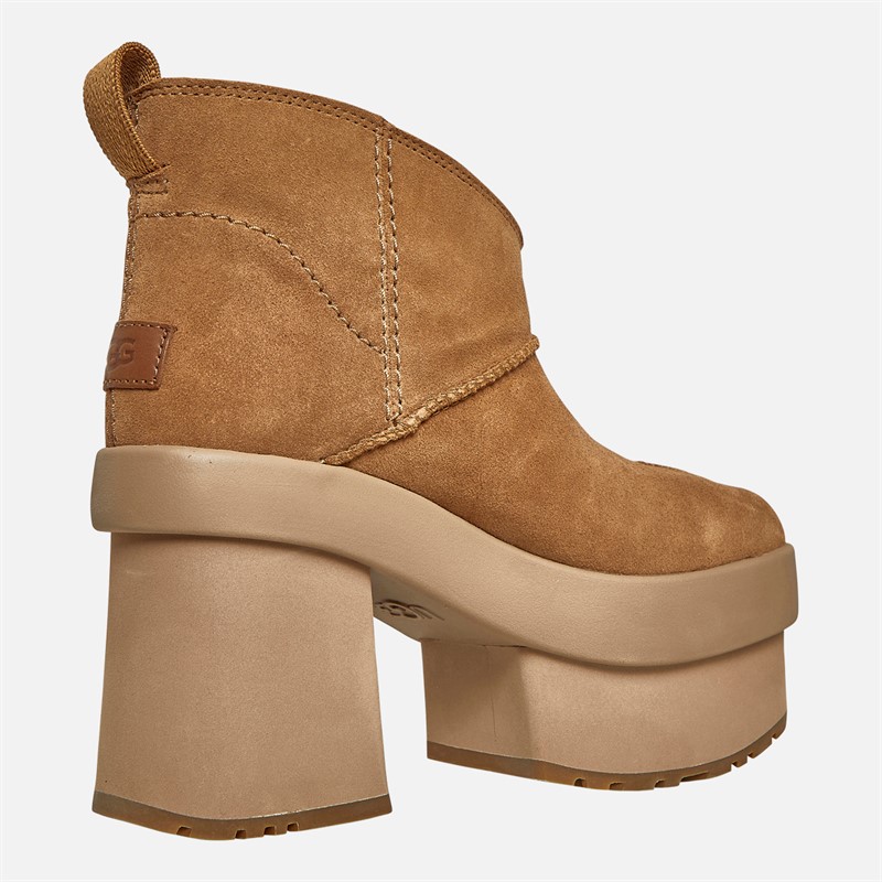 UGG® Womens New Height Platform Mini Boots Chestnut