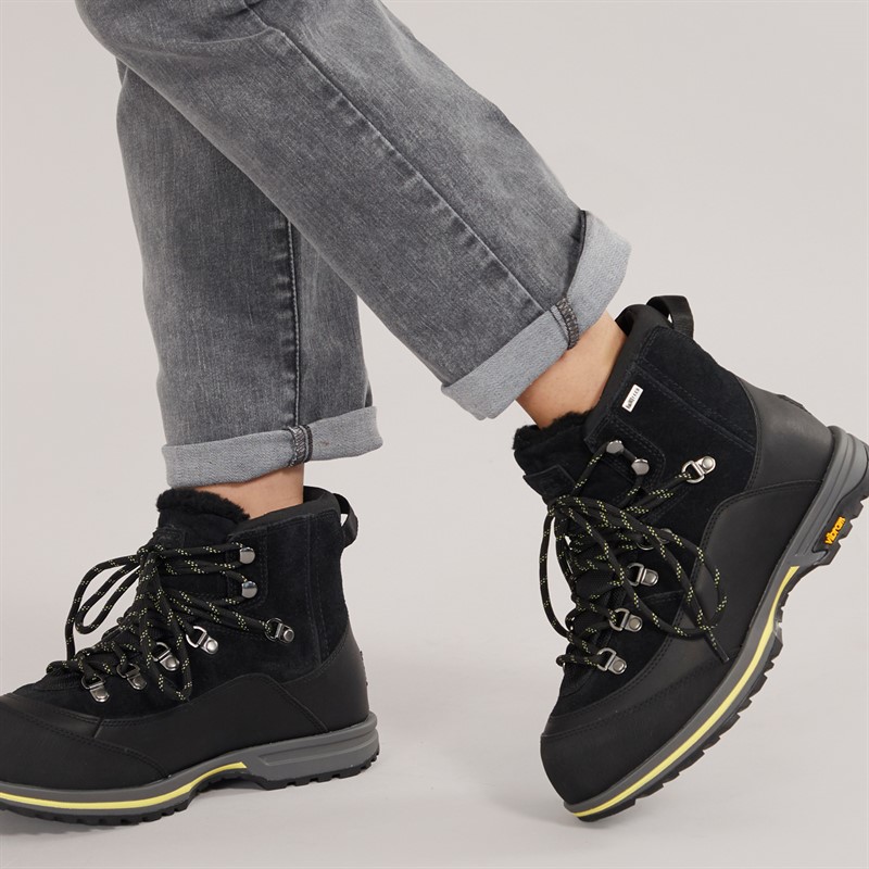 UGG® Womens Brecken Lace Boots Black