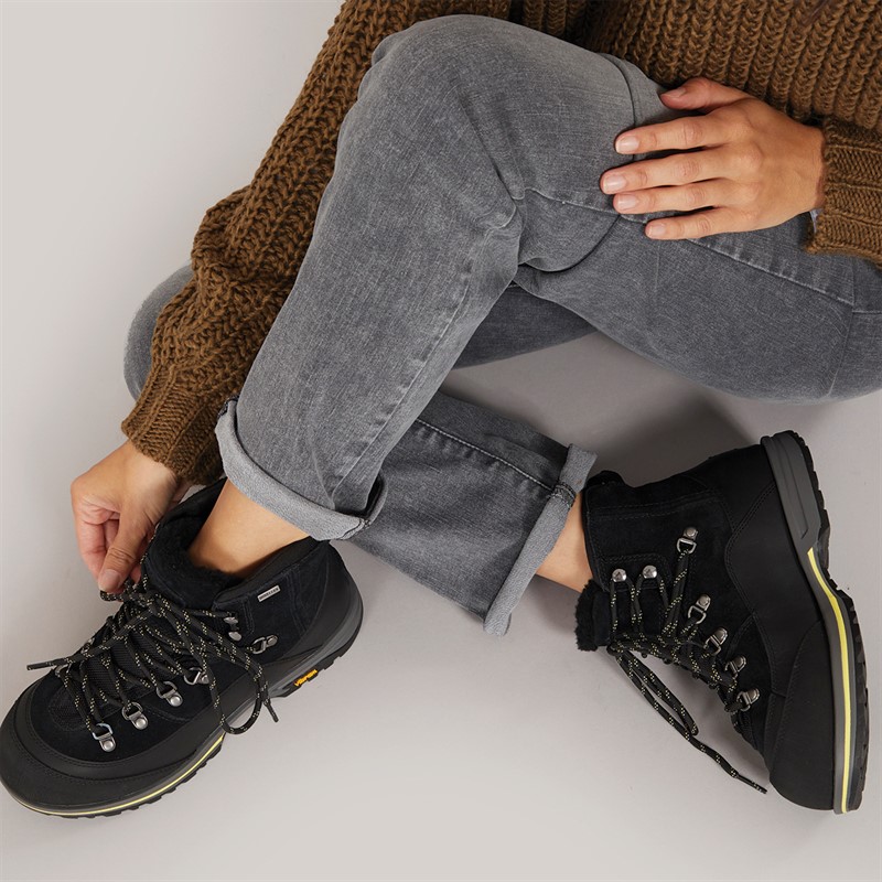 UGG® Womens Brecken Lace Boots Black