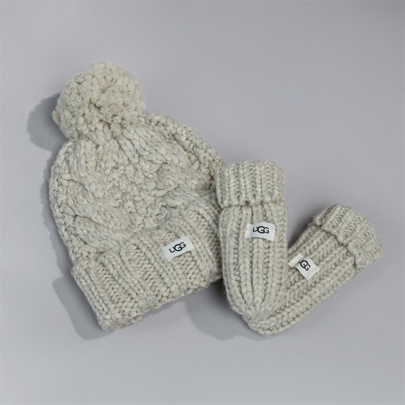 UGG® Kids Knit Set Light Grey