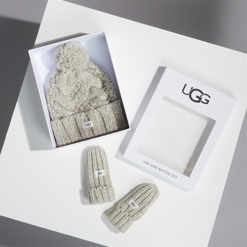 UGG® Kids Knit Set Light Grey