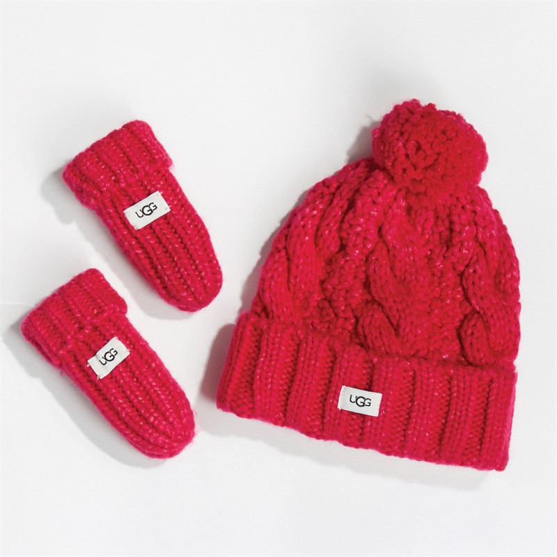 UGG® Girls Knit Set Pink
