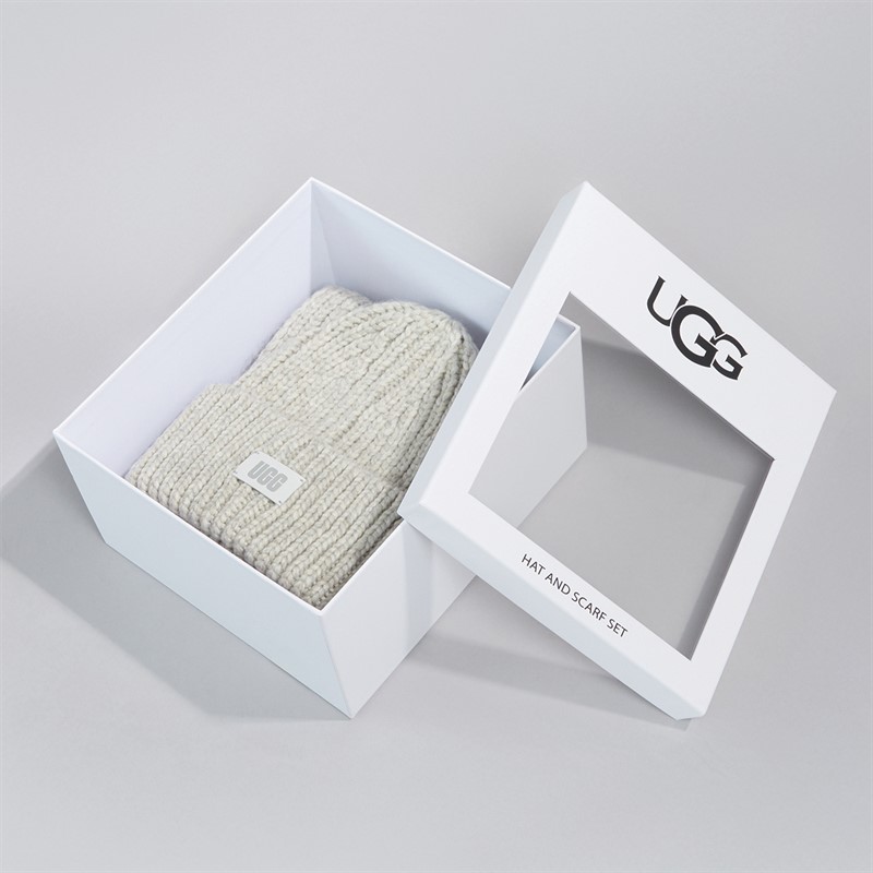 UGG® Kids Knit Set Light Grey