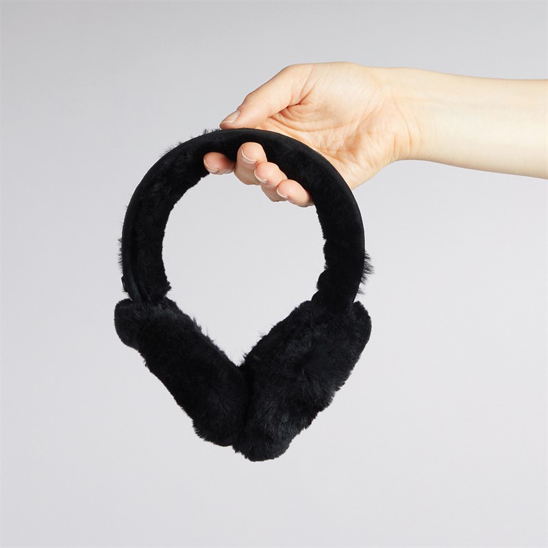 UGG® Womens Sheepskin Earmuffs Black