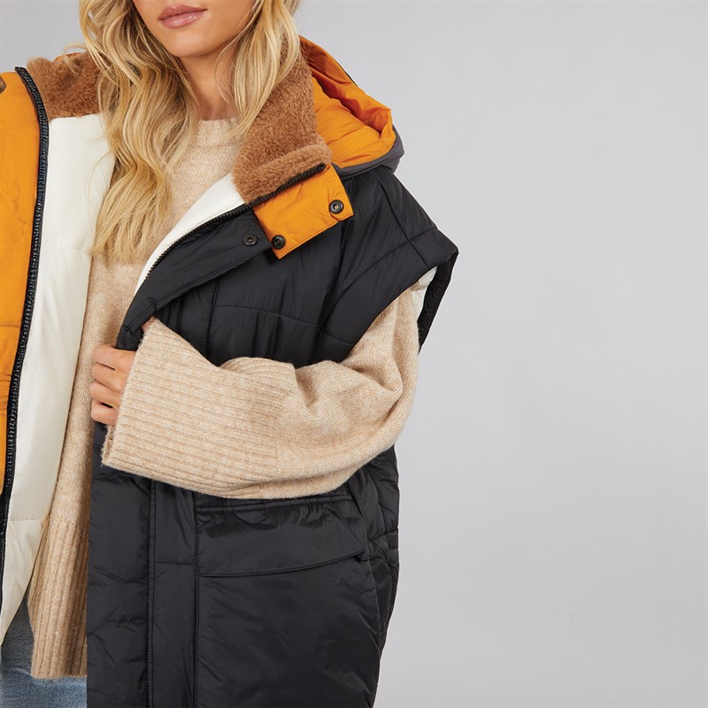 UGG® ® Womens Kristian Puffer Coat Black Cream