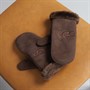 UGG® Womens Sheepskin Mittens Brown