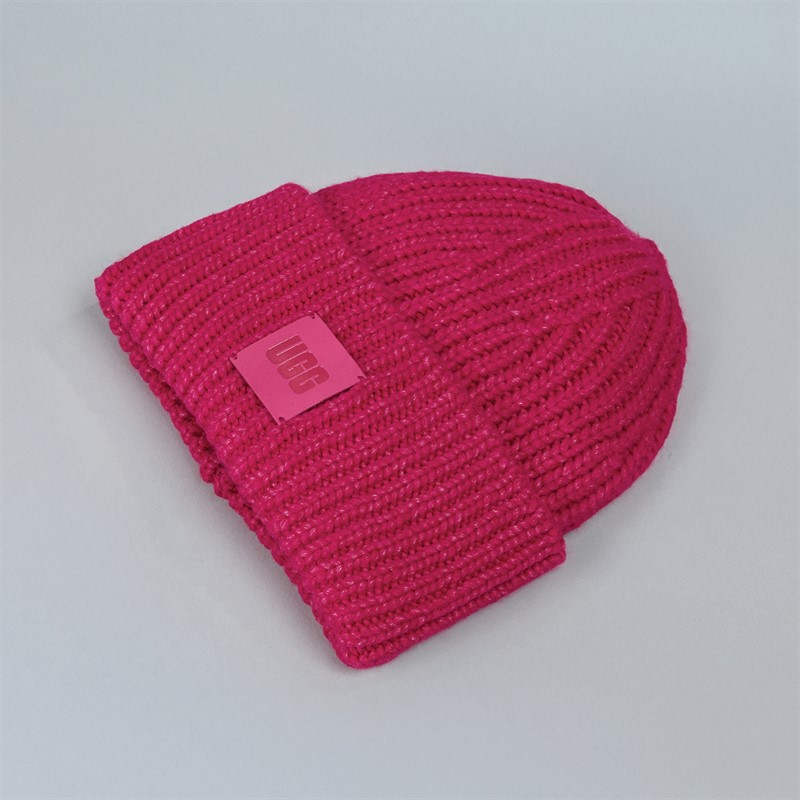 UGG® Womens Chunky Rib Beanie Pink