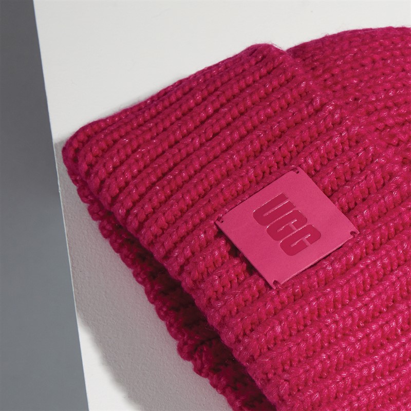 UGG® Womens Chunky Rib Beanie Pink