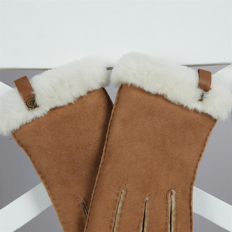 UGG® Womens Shorty Gloves Chestnut