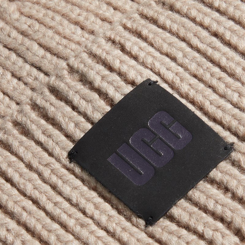UGG® Womens Chunky Rib Beanie Putty