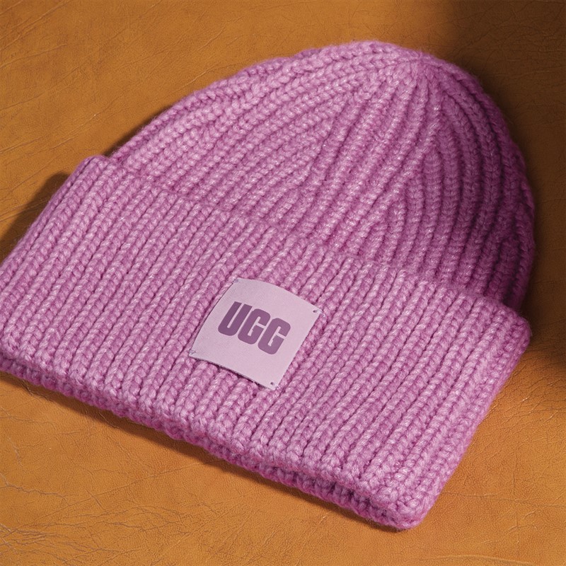 UGG® Womens Chunky Rib Beanie Pink