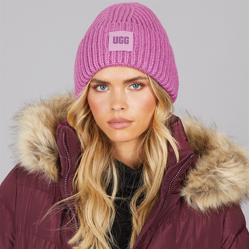 UGG® Womens Chunky Rib Beanie Pink