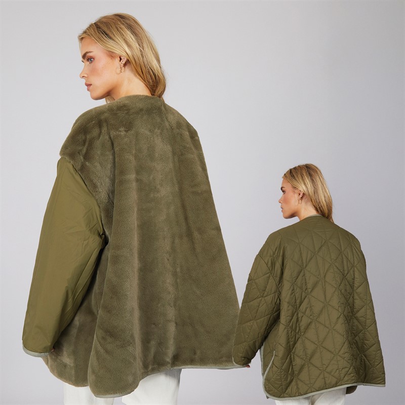 UGG® Womens Amilea Quilted Jacket Burnt Olive