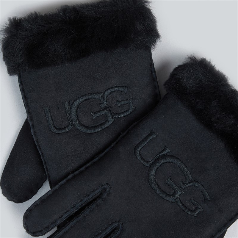 UGG® Womens Shearling Gloves Black