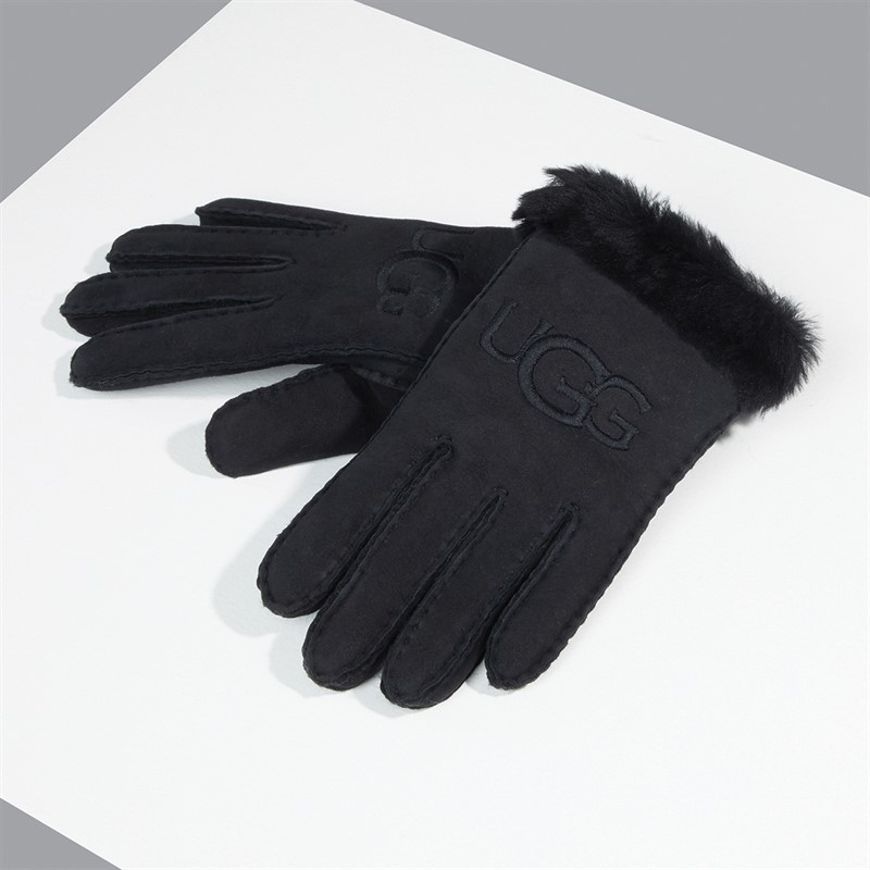 UGG® Womens Shearling Gloves Black