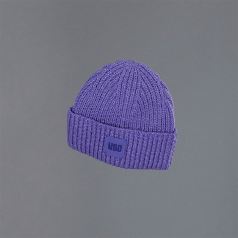 UGG® Womens Chunky Rib Beanie Lupine