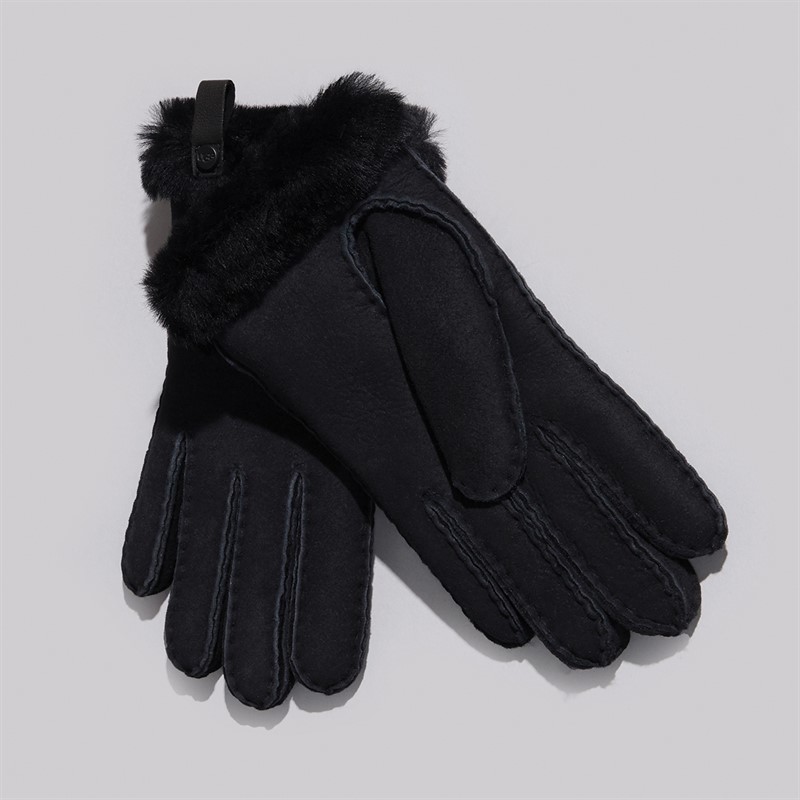UGG® Womens Shorty Gloves Black