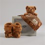 UGG® Infant Bixbie And Lovey Bear Bootie And Blanket Gift Set Chestnut