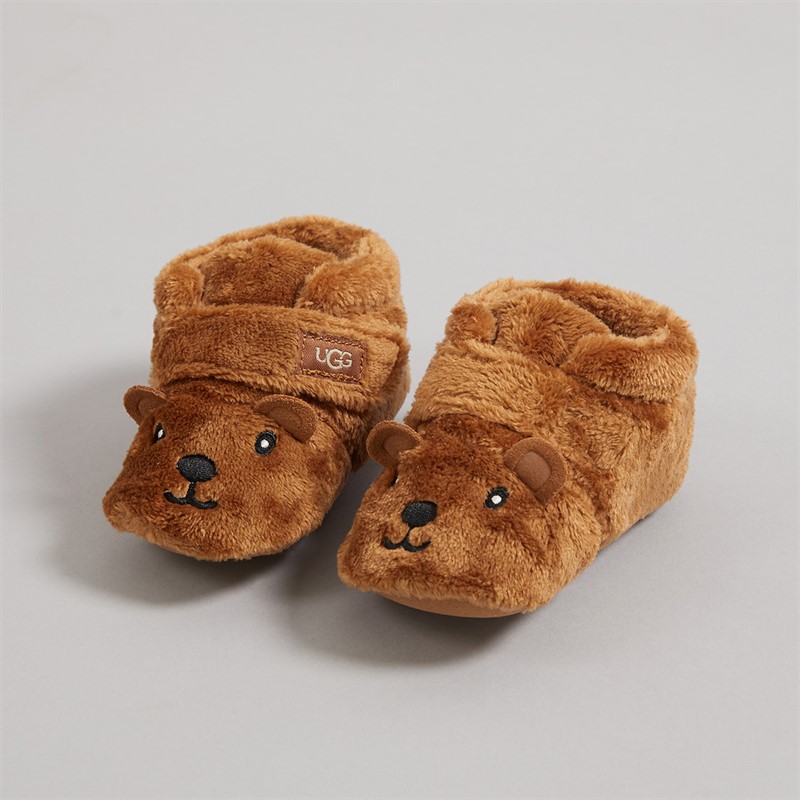 UGG® Infant Bixbie And Lovey Bear Bootie And Blanket Gift Set Chestnut