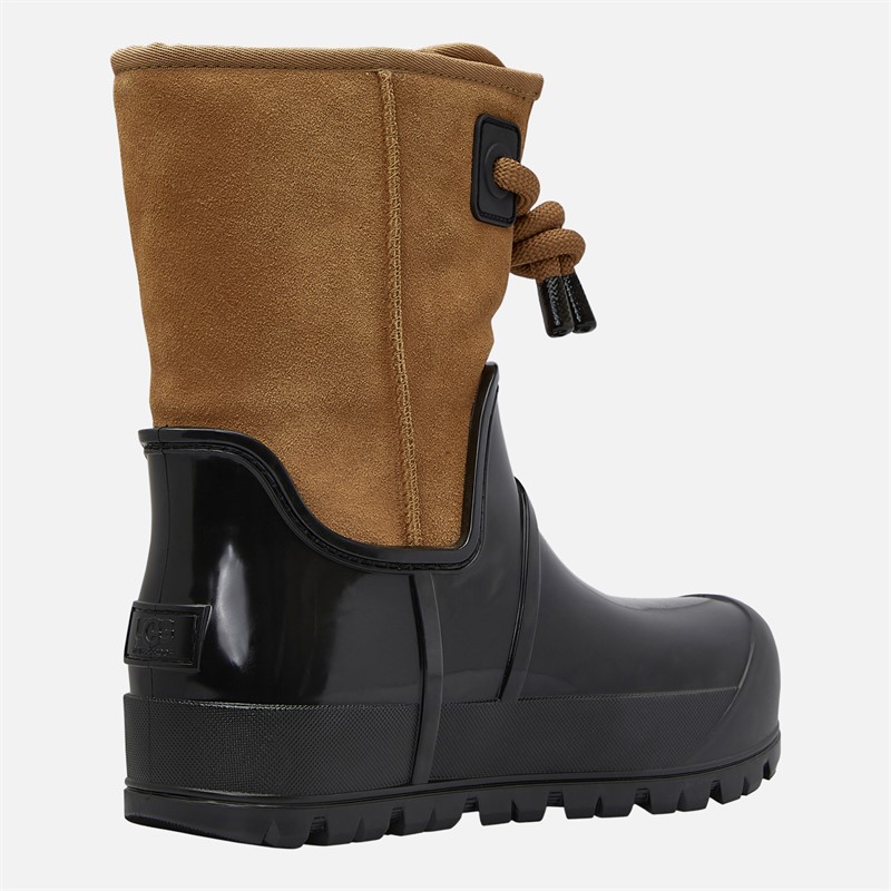 UGG® Womens Raincloud Lace Wellies Chestnut
