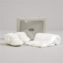 UGG® Infant Bixbie And Lovey Bootie And Blanket Gift Set Vanilla